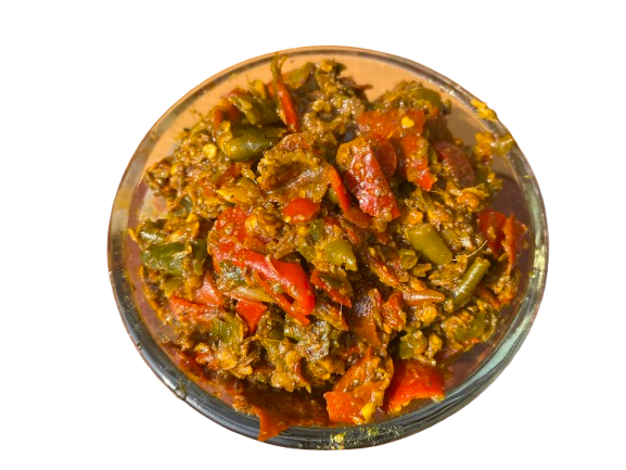 Eatmin - Homemade Delight Red & Green Chilli Pickle | Ghar Ka Lal Hara Mircha Achar Packed with Flavor